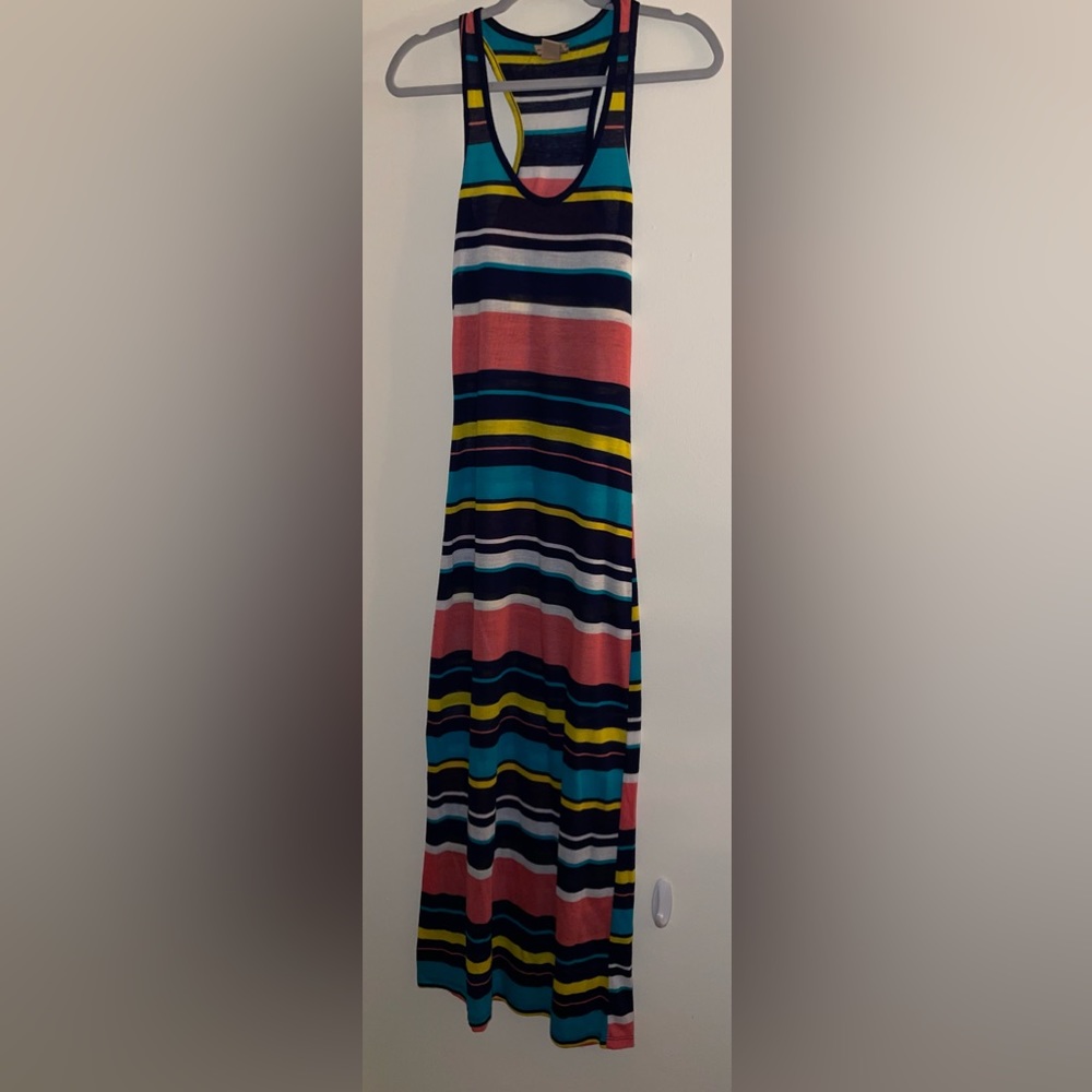 Multicolor stripe Maxi dress